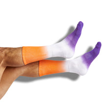 Load image into Gallery viewer, Purple / Orange Mixed Socks 8 Pack
