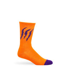 Load image into Gallery viewer, Orange / Purple Scratch Casual Socks
