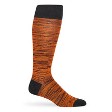 Load image into Gallery viewer, Orange and Black Marl Dress Socks

