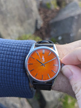 Load image into Gallery viewer, Orange Sunburst Watch
