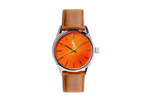 Load image into Gallery viewer, Orange Sunburst Watch
