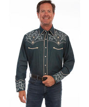 Load image into Gallery viewer, Scully Diamondback Scroll - Embroidered Men's Western Shirt
