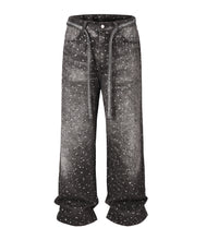 Load image into Gallery viewer, NOIR RHINESTONE DENIM
