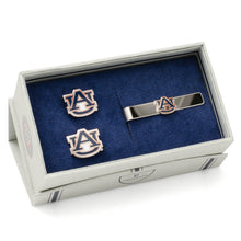 Load image into Gallery viewer, NCAA Auburn University Tigers Cufflinks and Tie Bar Gift Set
