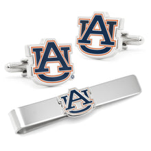Load image into Gallery viewer, NCAA Auburn University Tigers Cufflinks and Tie Bar Gift Set
