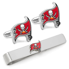 Load image into Gallery viewer, NFL Tampa Bay Buccaneers Cufflinks and Tie Bar Gift Set
