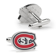 Load image into Gallery viewer, NCAA St. Cloud State Husky Mascot Cufflinks
