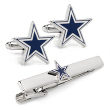 Load image into Gallery viewer, NFL Dallas Cowboys Cufflinks and Tie Clip Gift Set
