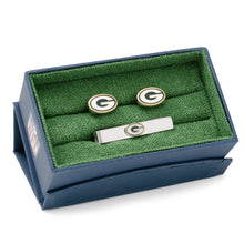 Load image into Gallery viewer, NFL Green Bay Packers Cufflinks and Tie Bar Gift Set
