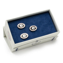 Load image into Gallery viewer, NCAA University of Georgia Bulldog Cufflinks and Lapel Pin Gift Set
