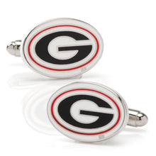 Load image into Gallery viewer, NCAA University of Georgia Bulldog Cufflinks and Lapel Pin Gift Set
