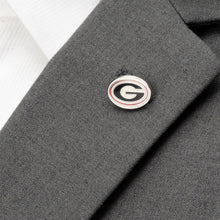 Load image into Gallery viewer, NCAA University of Georgia Bulldog Cufflinks and Lapel Pin Gift Set

