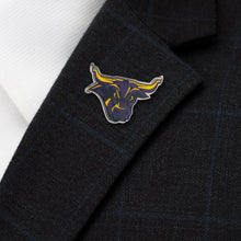 Load image into Gallery viewer, NCAA Mankato State Stomper Mascot Lapel Pin
