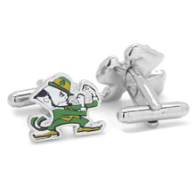 Load image into Gallery viewer, NCAA Notre Dame University Fighting Leprechaun Cufflinks
