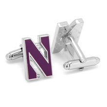 Load image into Gallery viewer, NCAA Northwestern University Cufflinks

