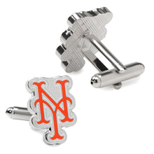 Load image into Gallery viewer, MLB New York Mets Silver Cufflinks
