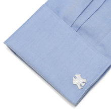 Load image into Gallery viewer, MLB New York Yankees Silver Logo Cufflinks
