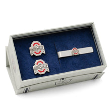 Load image into Gallery viewer, NCAA Ohio State University Cufflinks and Tie Bar Gift Set

