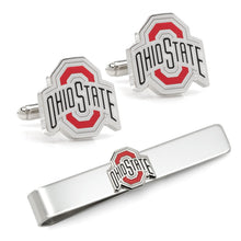 Load image into Gallery viewer, NCAA Ohio State University Cufflinks and Tie Bar Gift Set
