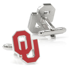 Load image into Gallery viewer, NCAA University of Oklahoma Cufflinks and Tie Bar Gift Set
