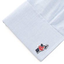 Load image into Gallery viewer, MLB Boston Red Sox State Shaped Cufflinks
