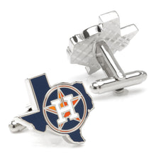 Load image into Gallery viewer, MLB Houston Astros State Shaped Cufflinks
