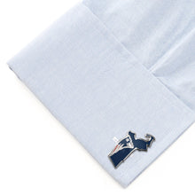 Load image into Gallery viewer, NFL New England Patriots State Shaped Cufflinks
