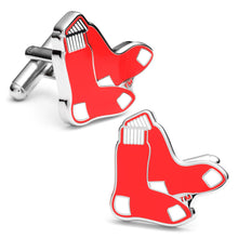 Load image into Gallery viewer, MLB Boston Red Sox Cufflinks and Tie Bar Gift Set
