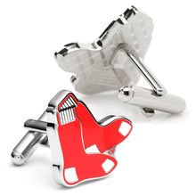 Load image into Gallery viewer, MLB Boston Red Sox Cufflinks and Tie Bar Gift Set

