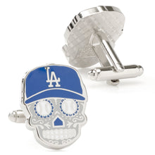 Load image into Gallery viewer, MLB LA Dodgers Sugar Skull Cufflinks
