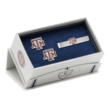 Load image into Gallery viewer, NCAA Texas A&amp;M Aggies Cufflinks and Tie Bar Gift Set
