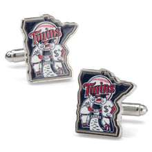 Load image into Gallery viewer, MLB Minnesota Twins Minnie &amp; Paul Cufflinks

