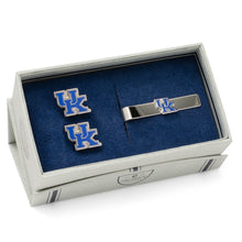 Load image into Gallery viewer, NCAA University of Kentucky Cufflinks and  Tie Bar Gift Set
