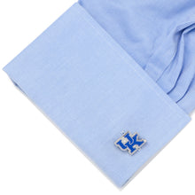 Load image into Gallery viewer, NCAA University of Kentucky Cufflinks and  Tie Bar Gift Set
