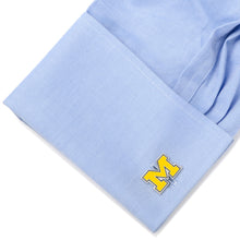 Load image into Gallery viewer, NCAA University of Michigan Cufflinks and Tie Bar Gift Set

