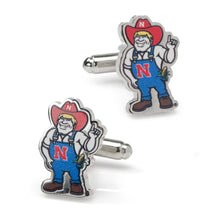 Load image into Gallery viewer, NCAA Nebraska Herbie Husker Mascot Cufflinks
