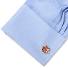 Load image into Gallery viewer, NCAA Auburn University Tigers Throwback Cufflinks
