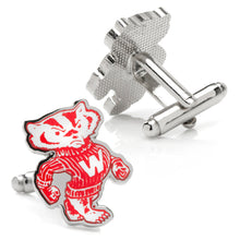Load image into Gallery viewer, NCAA University of Wisconsin Badgers Throwback Cufflinks
