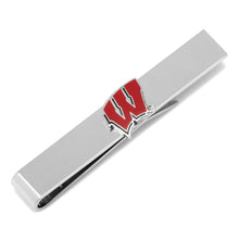 Load image into Gallery viewer, NCAA University of Wisconsin Badgers Cufflinks and Tie Bar Set
