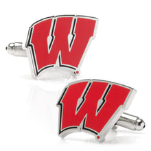Load image into Gallery viewer, NCAA University of Wisconsin Badgers Cufflinks
