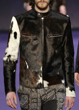 Load image into Gallery viewer, Cowhide Leather jacket men's

