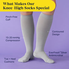 Load image into Gallery viewer, Knee-High Compression Socks – Solid
