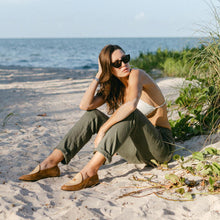 Load image into Gallery viewer, Women's Cognac Raffia Milano Loafer
