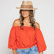 Load image into Gallery viewer, Peter Grimm Aislinn - Women's Straw Fedora Hat (Closeout)
