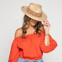 Load image into Gallery viewer, Peter Grimm Aislinn - Women's Straw Fedora Hat (Closeout)
