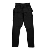 Load image into Gallery viewer, NOIR DROP-CROTCH DRAWSTRING CARGO PANTS
