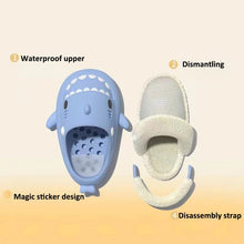 Load image into Gallery viewer, Detachable Kids Winter Shark Slippers - # BOAA71410001
