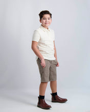 Load image into Gallery viewer, Camel Windowpane Short Dress Pants
