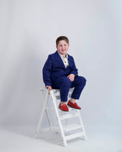 Load image into Gallery viewer, Blue Windowpane Dress Blazer
