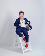 Load image into Gallery viewer, Blue Windowpane Dress Blazer
